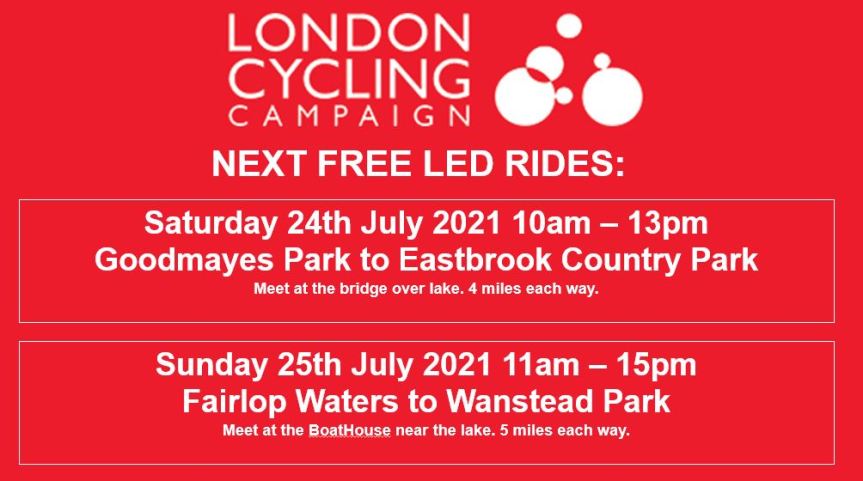 Free led rides this weekend – join us!
